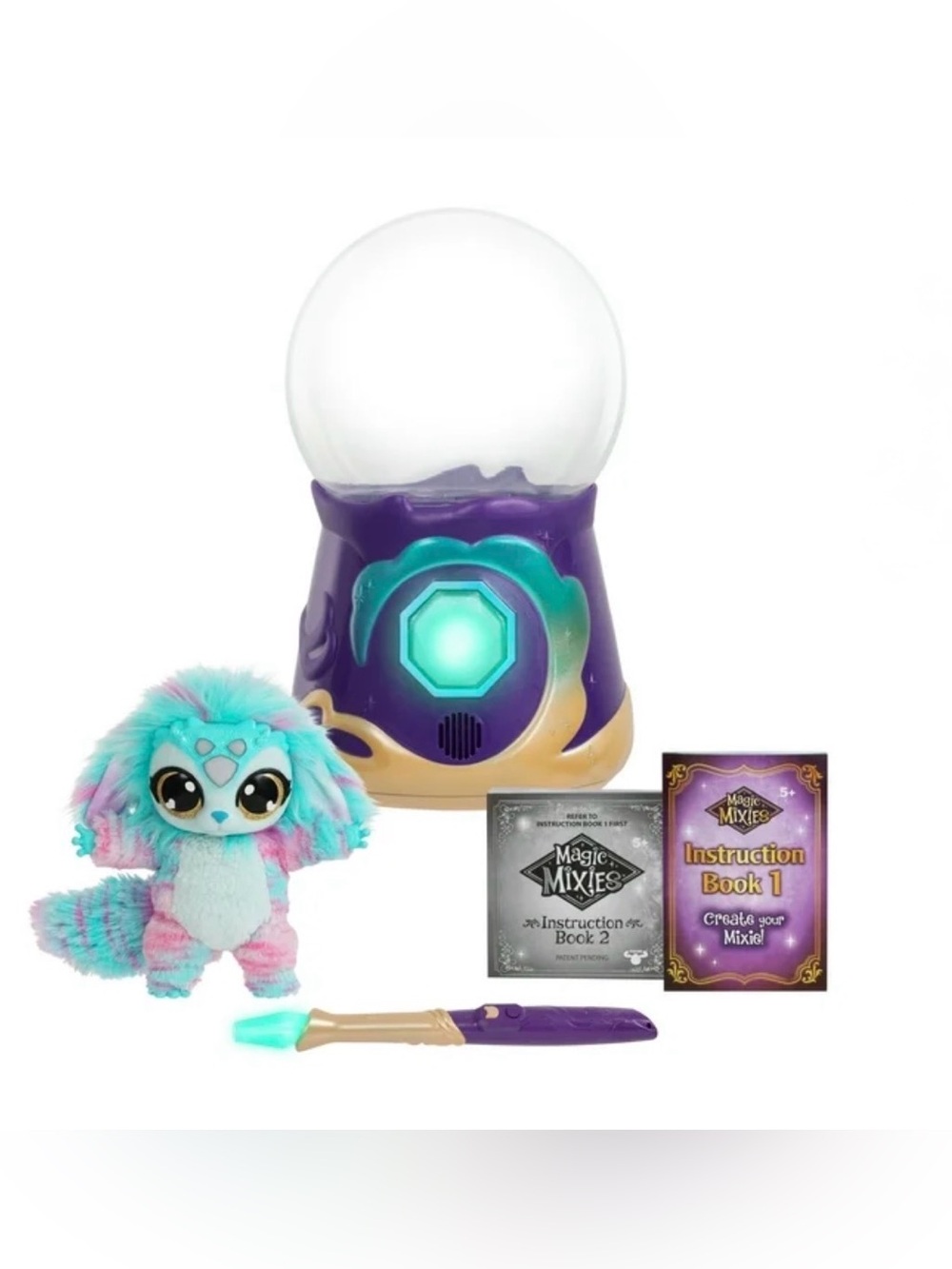 Magic Mixies Magical Misting Crystal BallInteractive Blue Plush Toy w/ Wand
